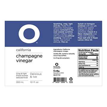 Champagne Vinegar, 10.1 Fl Oz by O Olive