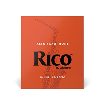 D’Addario Rico Alto Saxophone Reeds - 10-Pack Strength 2.0