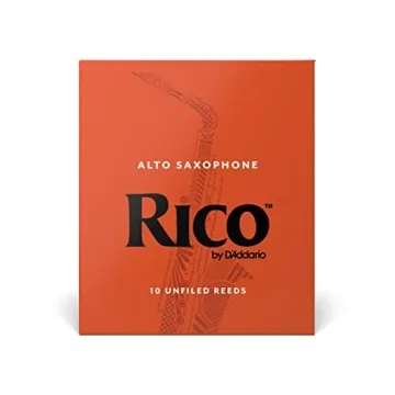 D’Addario Rico Alto Saxophone Reeds - 10-Pack Strength 2.0