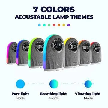 Tribit (Upgrade) Home Bluetooth Speaker, 25W Powerful & Premium Sound with LCD Time Display, RGB Lights Show, 2 USB Output Ports for Bedrooms, Living Rooms and Office - Adapter Powered