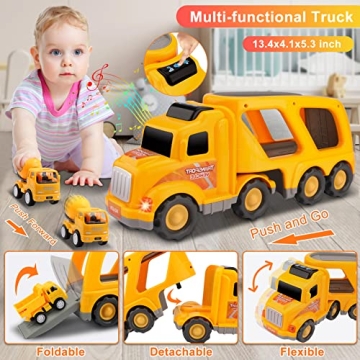 5 in 1 Nicmore Construction Truck for Toddlers