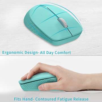 Rapoo Bluetooth 2.4G Wireless Mouse, 2 Bluetooth Channels with 1 USB Receiver Noiseless Mouse, Conne...