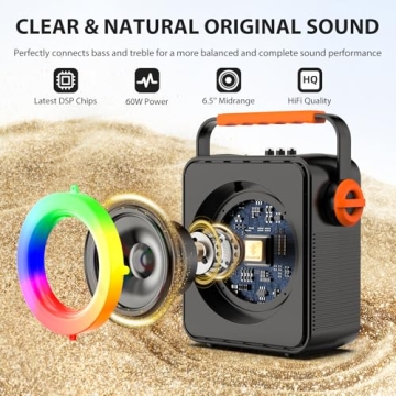 Portable Karaoke Machine with Dual Microphones