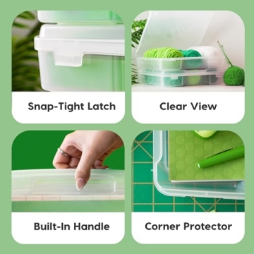 IRIS USA 12" x 12" Scrapbook Organizer, 6 Pack Portable