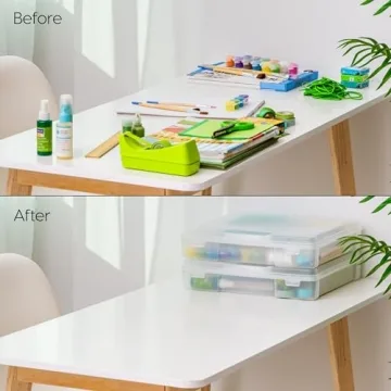 IRIS USA 12" x 12" Scrapbook Organizer, 6 Pack Portable