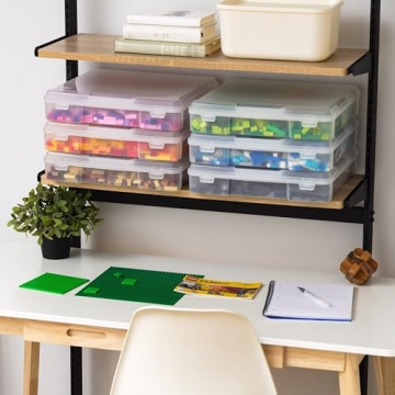 IRIS USA 12" x 12" Scrapbook Organizer, 6 Pack Portable