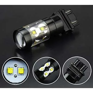 JDM ASTAR Super Bright Max 50W High Power 3056 3156 3057 3157 White LED Bulbs