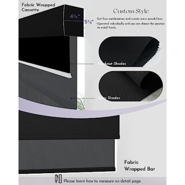 Graywind Motorized Dual Shades Smart Blinds Custom Fit