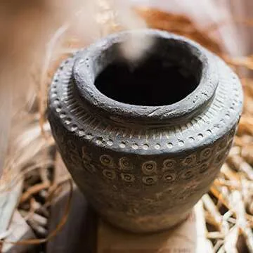 Vintage Ceramic Decorative Vase, Outdoor Garden Patio Plant Planting Pots Craft Jar Decorative Ornaments Flower Vase(Size:24 * 26CM)