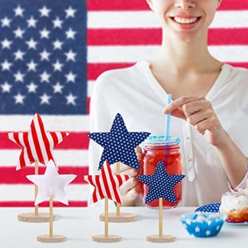 Independence Day Fabric Stars for Patriotic Decor