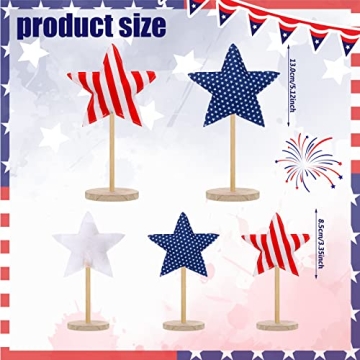 Independence Day Fabric Stars for Patriotic Decor