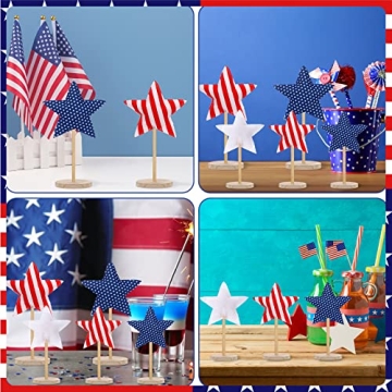 Independence Day Fabric Stars for Patriotic Decor