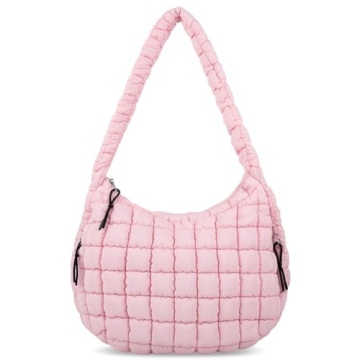 Stylish Quilted Puffer Tote Bag for Fashionable Women