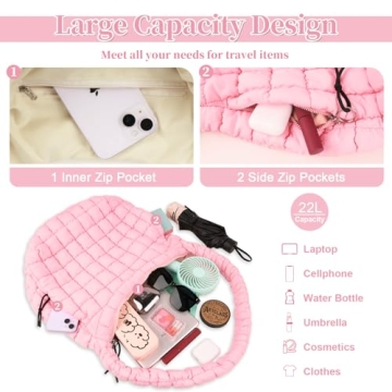 Stylish Quilted Puffer Tote Bag for Fashionable Women