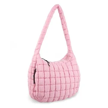 Stylish Quilted Puffer Tote Bag for Fashionable Women
