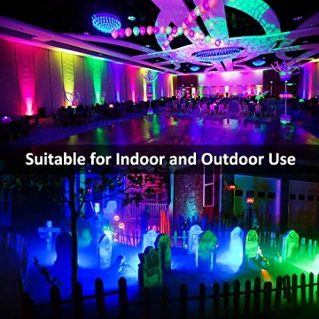 Novostella RGB LED Flood Lights - 20 Colors, Waterproof, Versatile