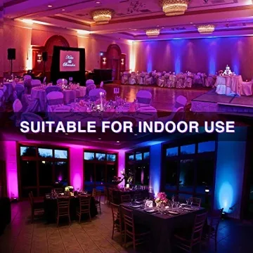 Novostella RGB LED Flood Lights - 20 Colors, Waterproof, Versatile