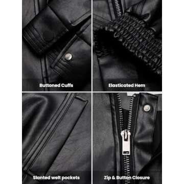 Stylish Aelfric Eden Faux Leather Jacket for Women