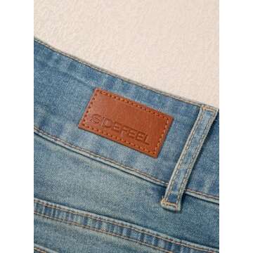 Buy Sidefeel Women's High Waisted Wide Leg Jeans