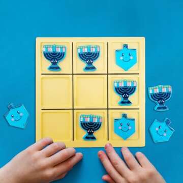 Rite Lite Hanukkah Tic Tac Toe Game for Family Fun