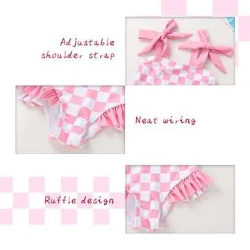 YOUNGER TREE Toddler Swimsuit Girl One-Piece Bathing Suit