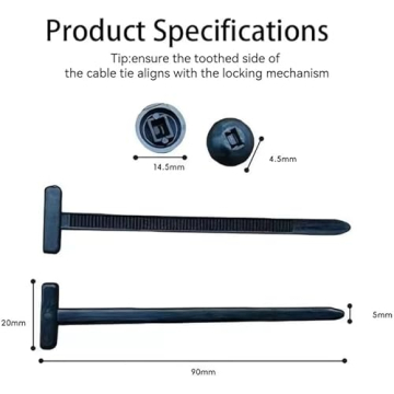 Transform Your Repairs with 200 Pcs Nylon Cable Ties - Multifunctional Zip Ties with Storage