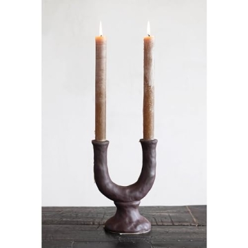 Elegant Unscented Pleated Taper Candles Set of 12