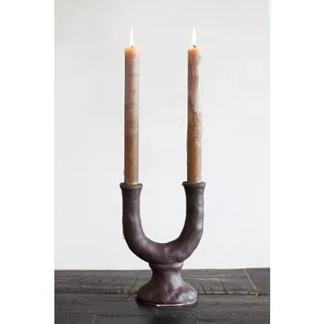 Elegant Unscented Pleated Taper Candles Set of 12