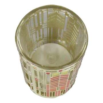 Ebros Gift Frank Lloyd Wright FLW Architecture Reproduction Dana Thomas House Autumn Sumac Brass Votive Candle Holder Tea Light Decor Modern Aesthetic Geometry Candleholder Accent Decorative