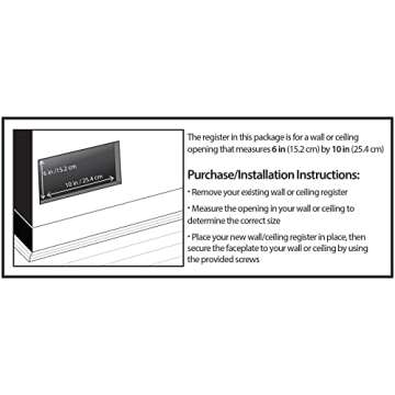 Decor Grates SP610W Scroll Design Register - Brass Finish