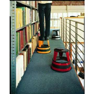 Cramer Kik Step Steel Step Stool - Two Step Stool, Holds 350 lbs (Silvertone)