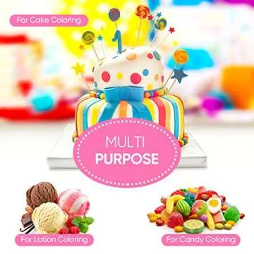 ValueTalks 12 Color Food Coloring Set for Baking & Crafts