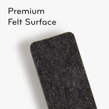 U Brands Magnetic Dry Erase Board Felt Eraser, 2"x5"x1", White, Lightweight Modern Design