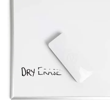 U Brands Magnetic Dry Erase Board Felt Eraser, 2"x5"x1", White, Lightweight Modern Design