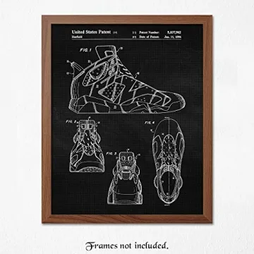 Vintage Sneakers Patent Print for Home Office and Gaming