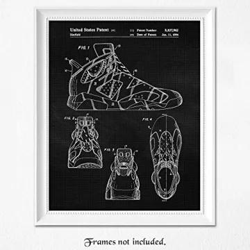 Vintage Sneakers Patent Print for Home Office and Gaming
