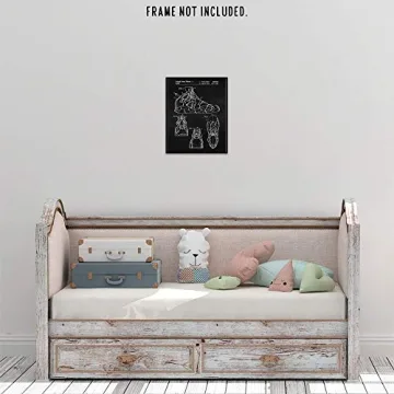 Vintage Sneakers Patent Print for Home Office and Gaming