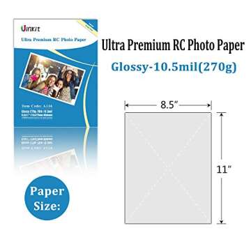 RC Ultra Premium Photo Paper - 100% Waterproof for Inkjet Printing