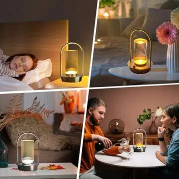 Kipliko Modern Acrylic LED Table Lamp with Arched Metal Frame-Knob Control,Adjustable Brightness,Tri-Color Light Options, Energy-Efficient,Ideal for Bedroom,Living Room,Office.(Gold)