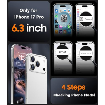 SPIDERCASE Designed for iPhone 17 Pro Case, Magnetic Translucent [2 Tempered Glass Screen Protector]...