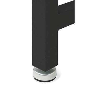 Seville Classics Pegboard Workcenter with 23 Peg Hook Assortment and Drawer Table, 48", Satin Graphite