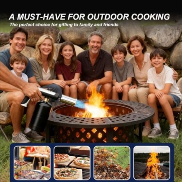 SakerPlus High Heat Propane Torch - Safe & Adjustable Flame