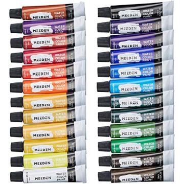 MEEDEN Watercolor Paint Set 24 Colors Non-Toxic Art Supplies