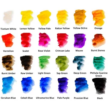 MEEDEN Watercolor Paint Set 24 Colors Non-Toxic Art Supplies
