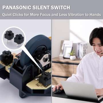 ELECOM Bluetooth Ergonomic Mouse with Silent Clicks and Customizable Buttons