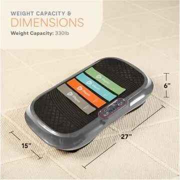 Lifepro Waver Vibration Plate Exercise Machine – High-Intensity Vibration for Muscle Activation, Full-Body Workout Vibrating Platform with Loop Bands, Fitness Equipment for Strength Toning & Fat Loss