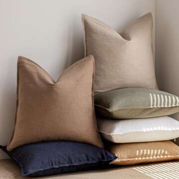 Foindtower Decorative Throw Pillow Covers for Home Decor