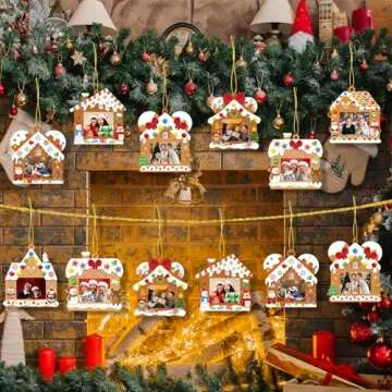 28 Pack Christmas Picture Frame Craft Kits for Kids