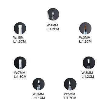 OOKU Watercolor Brush Pens - Set of 7 Multi-Purpose Watercolor Pens Refillable, Artist Grade Watercolor Brushes for Water Color Painting, Lettering | Art Watercolor Paint Brushes for Kids Adults