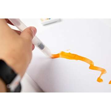 OOKU Watercolor Brush Pens - Set of 7 Multi-Purpose Watercolor Pens Refillable, Artist Grade Watercolor Brushes for Water Color Painting, Lettering | Art Watercolor Paint Brushes for Kids Adults